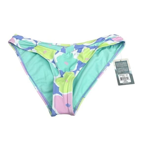 NWT EIDON Mellow Meadows V Low Rider Swim Bottom Sz Medium Floral Motif - Picture 2 of 8
